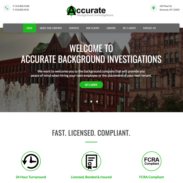 Accurate Background Investigations